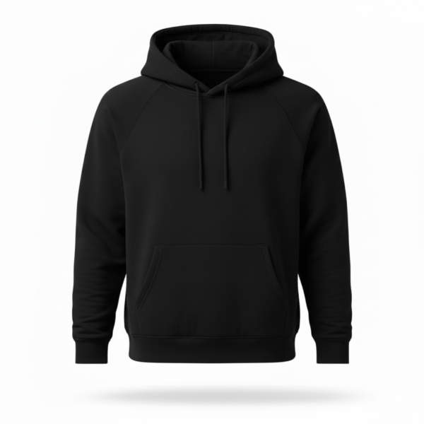 Black Solid Hoodie || Unisex