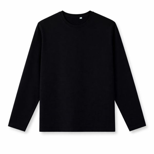 Black Solid full hand  T-Shirt || Unisex