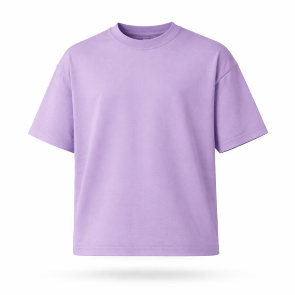 Purple Solid Oversized  T-Shirt || Unisex
