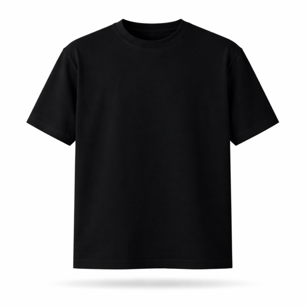 Black Solid Round Neck T-shirt || Unisex