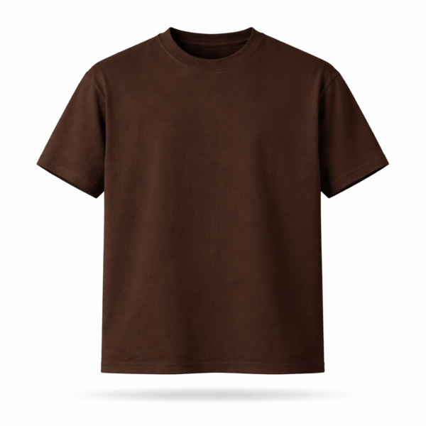Brown Solid Round Neck T-shirt || Unisex