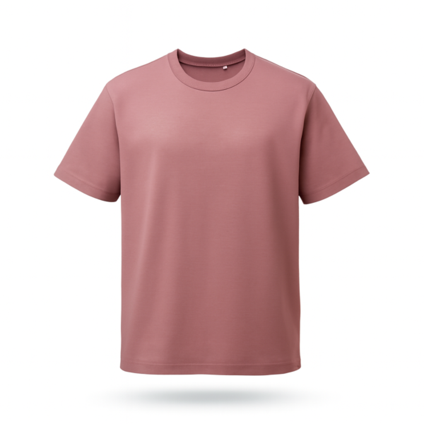Rose wood Solid Round Neck T-shirt || Unisex