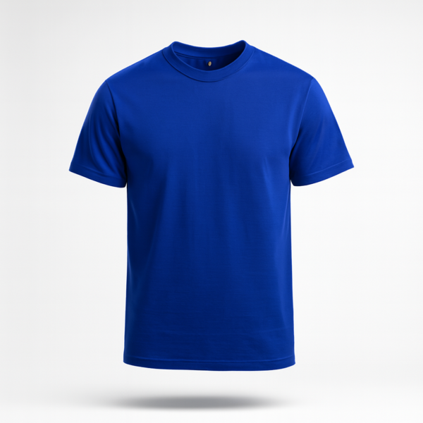 Royal blue Solid Round Neck T-shirt || Unisex