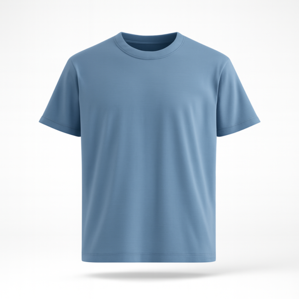 Light blue Solid Round Neck T-shirt || Unisex