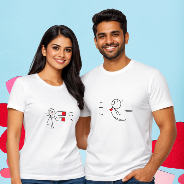 Couple T-Shirt – Magnet Love Matching Tee -COD-005